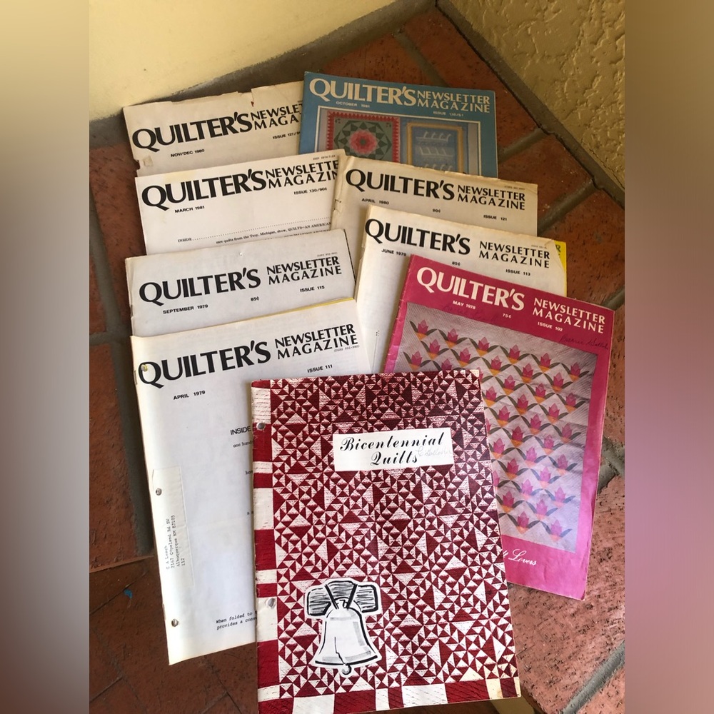 Vintage Quilting Magazines lot of 9